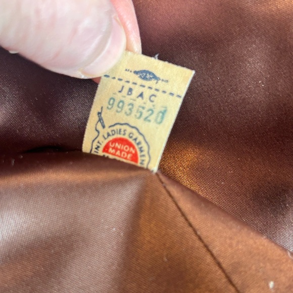 Vintage 60s Faux Fur Coat Brown Size L USA Mad Men - Picture 9 of 13